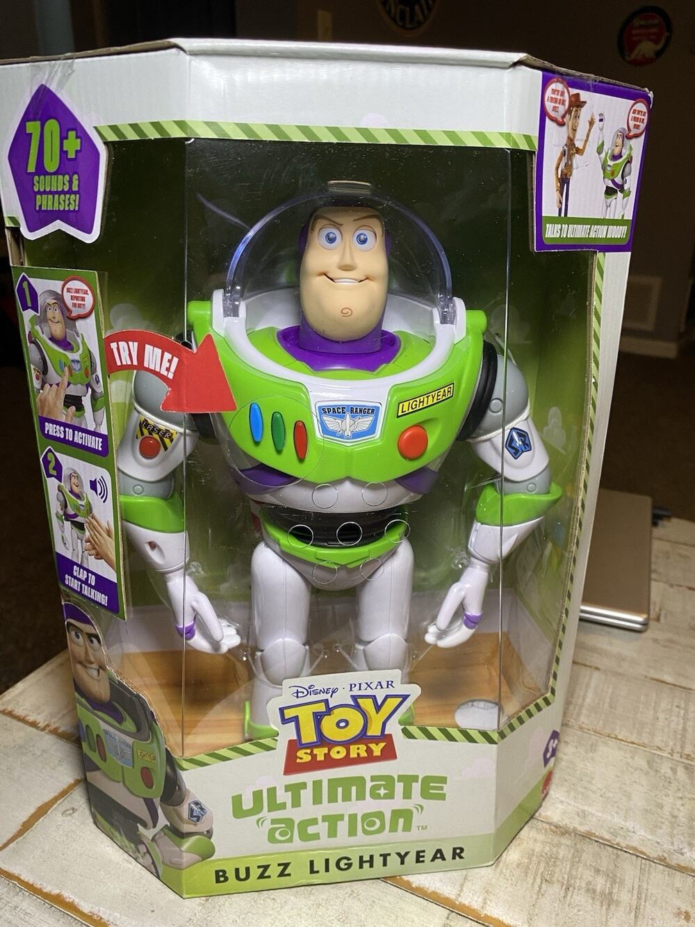 Toy Story Ultimate Action Buzz Lightyear Talking Light Up Figure limited Ed.